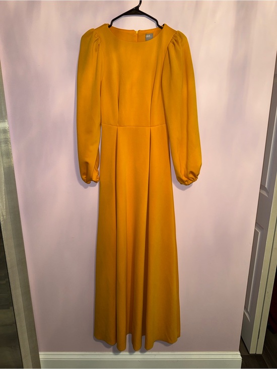 ASOS Dresses & Skirts - ASOS Women's Mustard Long Sleeve Maxi Dress